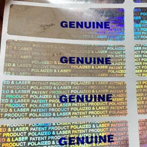 China Custom Die Cut Self Adhesive Security Labels with Various Sizes Available and 7-14 Days Delivery on sale