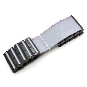 500VAC PBT IDC Connectors 1.27mm Pitch28AWG 4~64 Pin Polyester Insulator