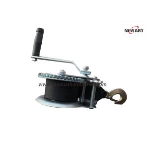 Strap Portable Boat Trailer Manual Hand Winch 1600lbs White Zinc Coated CE