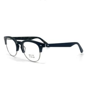 BD131 Retro Round Acetate Metal Glasses