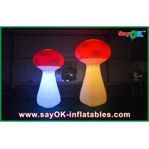 Air Blown Inflatable Orange Lighting Event Inflatable Mushroom