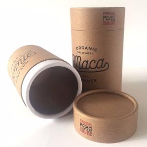 Customize Cylindrical Paper Box CMYK Printing Kraft Paper Tea Package
