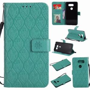 Buy cheap LG V30 Leather Protective Case with Flower Embossed Pattern from wholesalers