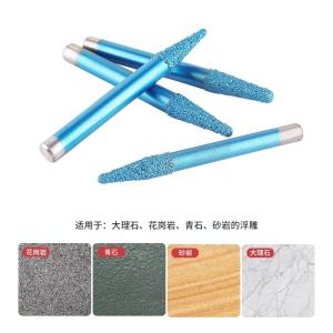 Brazed diamond carving tools blue cnc router bit sculpture carving tools