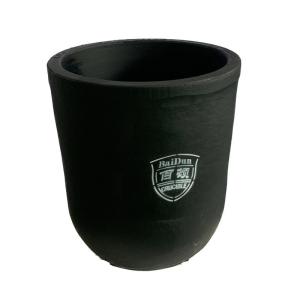 Smooth Graphite Carbon Crucible Alkalis Resistant Cylindrical Shape