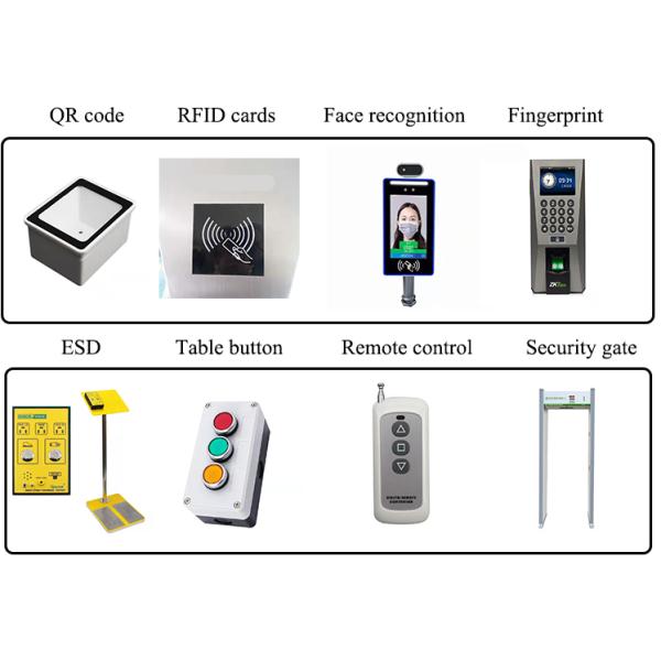 DC24V Construction Site Security Flap Barrier Turnstile Entrance Gates