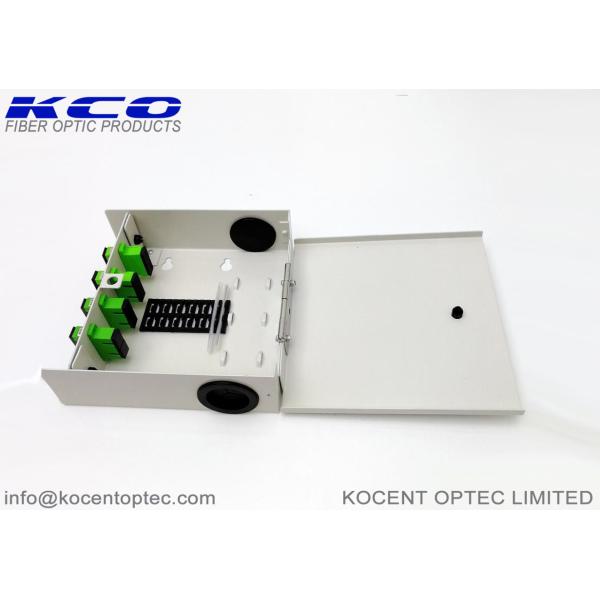 8 Core Fiber Optic Terminal Box FTB with SC/APC Duplex Adapter for Wall Mount