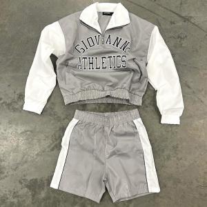 Custom Embroidered Patch Logo Windbreaker Long Sleeve Button up Shirt Men Nylon