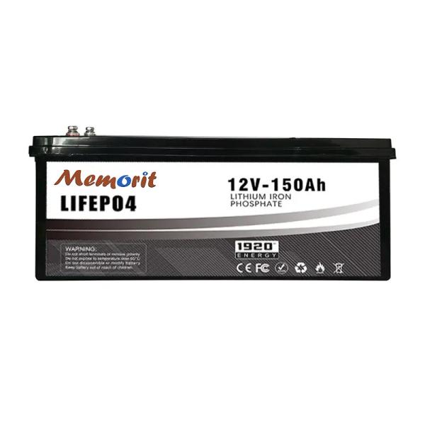 150AH 12V Deep Cycle Rechargeable Battery LiFePO4 Golf Cart RV Battery