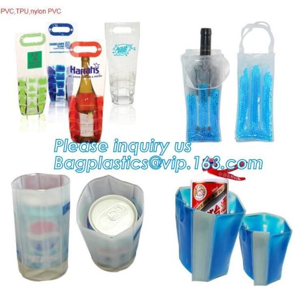 oem produced cooler pvc wine bag, ice bag for wine bottle/ PVC ice bag, bottle cooler dry ice bag for bar, restaurant
