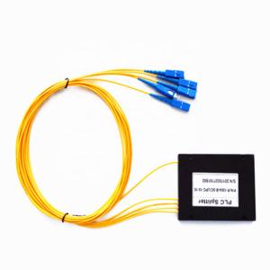 steel tube 1x2 plc splitter single mode splitter steel tube optic PLC fiber 1 x