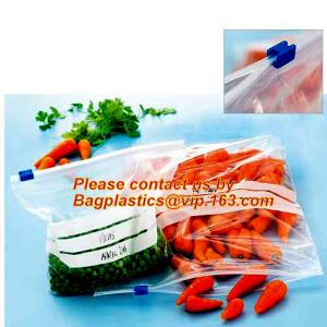 Fresh vegetable Grape Cherries transparent plastic Packaging Bag, Slider Zipper