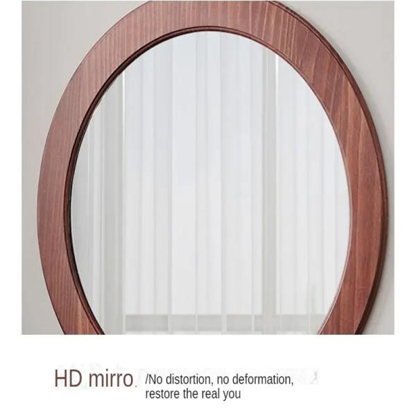 Wooden Frame Mirror for Living Room of Contemporary Design Style Arch Wall Decor