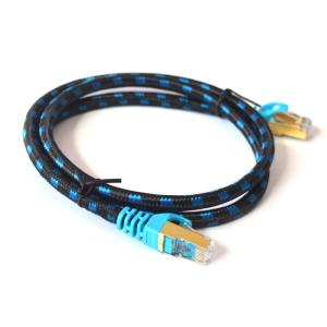 1M Cat7 SFTP Braided Ethernet Patch Cable Durable , Bulk Ethernet Cable For