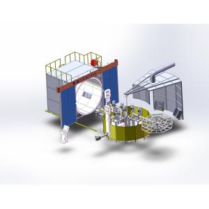 muti-arms carrousel type rotational molding machine Water tank container