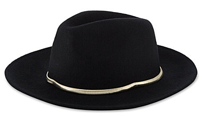 Metallic banded fedora