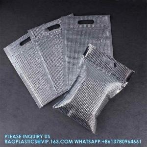 Hamburg Food Reusable thermal Insulate Zipper Delivery Thermal Bag Foil Thermal