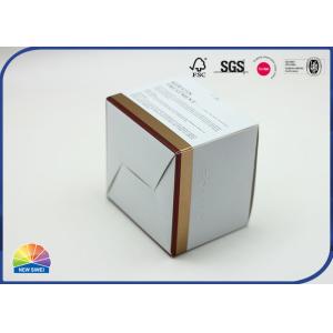 Custom Folding Gold Paper Gift Box With Embossing Matte Lamination