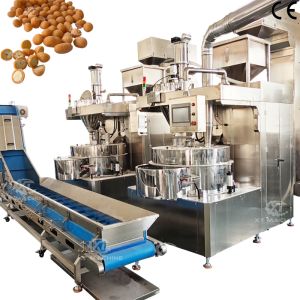 China Automatic Nut Coating Machine 500-1000kg/h Snack Food Coating Machine with PLC Control on sale
