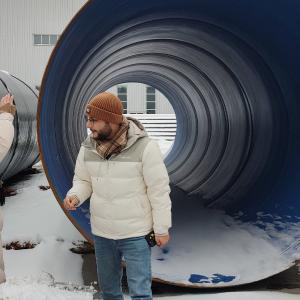 High Quality Spiral Culvert Pipe Machine Spiral-seam Pipe Spiral Steel Pipe