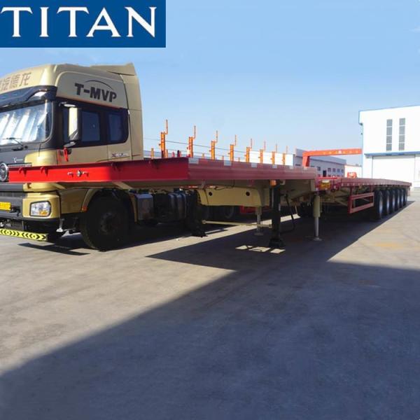 Quality 62m Telescopic Trailer Extendable Semi Trailer for Windmill Blade Transportation for sale