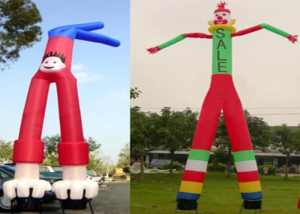 Quality Two Legs Diversified Designs Waving Inflatable Tube Man Height 6m UV Protection for sale