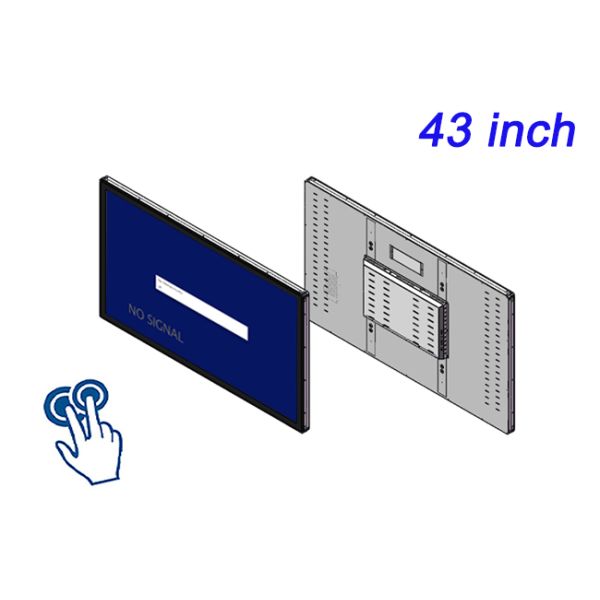 49 Inch Intelligent Capacitive Resistor Embedded Rugged TouchScreen Display PLC Configuration King Ordering Display
