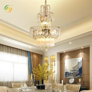Wholesale Voltage 85V-265V Golden Crystal Chandelier LED Decorative Lamp For Hotel from china suppliers