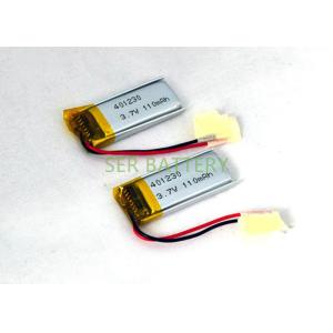 3.7V rechargeable lithium polymer battery 401230 for bluetooth headset