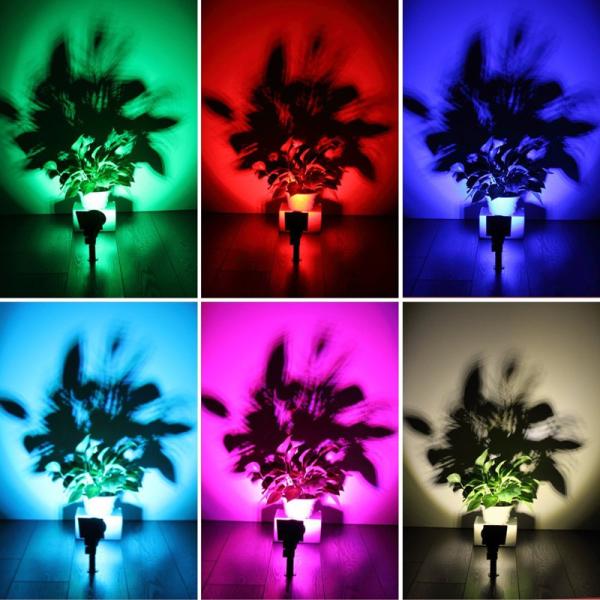 RGB LED Spike Solar Powered Garden Lights , Solar Powered Lawn Lights 4W