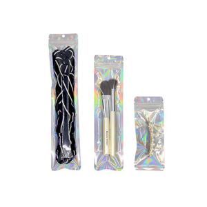 Hologram BOPP / VMPET / CPP Zip Lock Aluminum Foil Bag Transparent