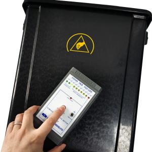 PP Plastic Black SMT Electrostatic Cleanroom Tool Box Trash Can Antistatic ESD