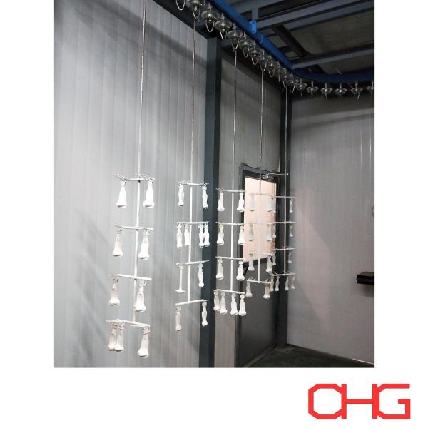 Quality Glass Lubricant Wet Painting Line with Conveyor System with Customized Technical Data and Guide Equipment Installation for sale