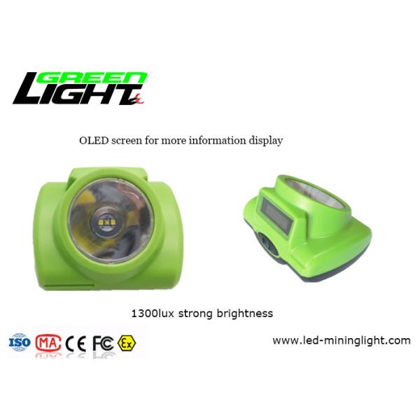Quality 1.78W 232Lum 1300lux LED Mining Light With OLED Screen for sale