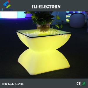 luminous LED bar table led plastic hotel coffee table