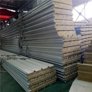 thermal insulation 50mm rock wool sandwich roof panels for shipping container