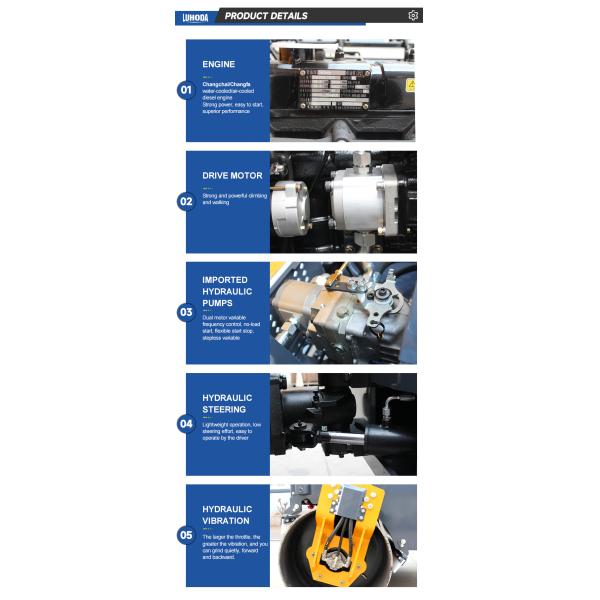 China 3.5ton Road Roller Double Drum Earth Road Roller Machine Vibratory Mini Road Roller for Sale