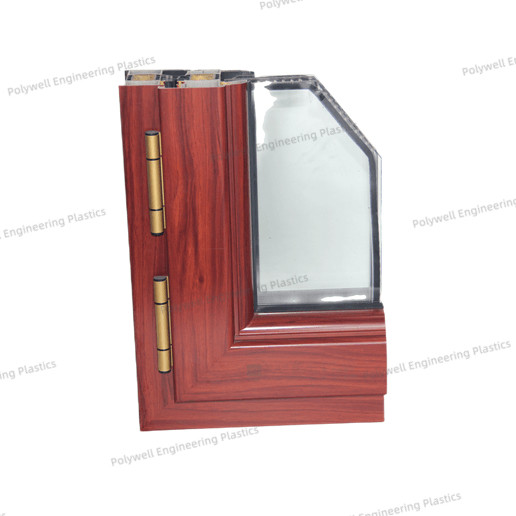 Windproof Composite Aluminium Glass Window 90mm With Nylon Heat Insulation Strip