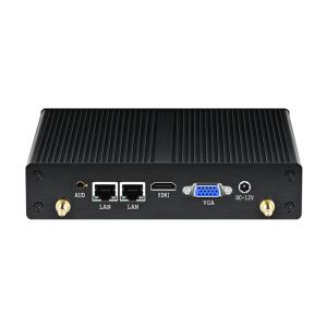 Wholesale Intel Celeron Industrial Fanless PC With Dual LAN Dual COM DDR3 8GB Memory from china suppliers