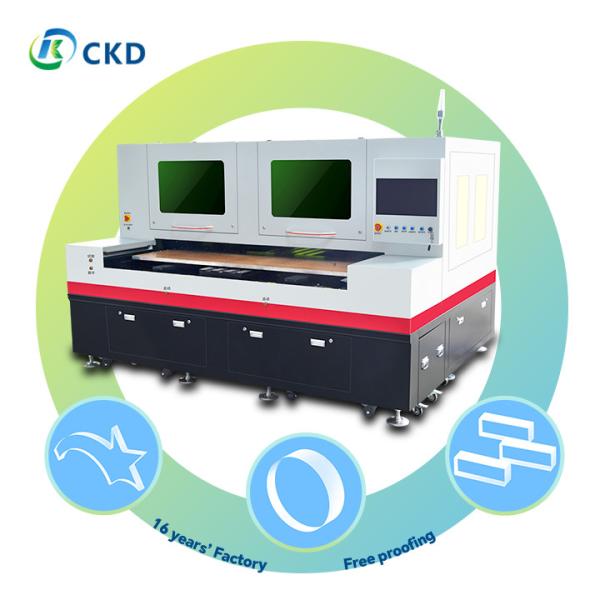Quality 30-90W Precision CNC CO2 Laser Glass Cutting Machine with Splitting Laser Source for sale