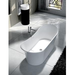 China Boat Shape Freestanding Deep Soaking Tub  Freestanding Whirlpool Tub on sale