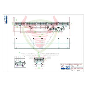 3 Axles 40FT Flat Bed Semi Trailers Versatile Reliable