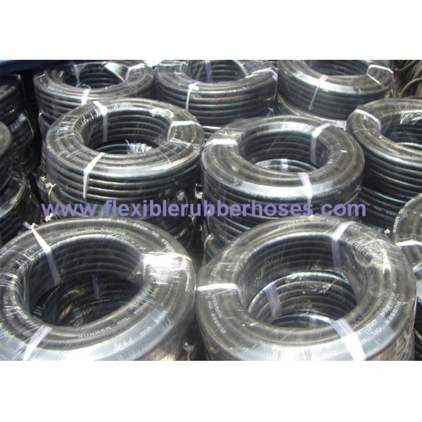 Black Smooth Type 5 / 16'' Fuel Hose 20 Bar For Gas Station 50M / 100M Length