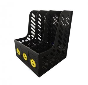 China A4 Size Permanent ESD Safe Magazine File Basket 3 Compartments Drawer Options on sale