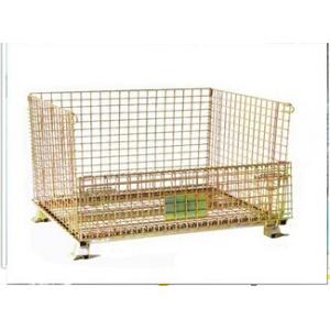 China OEM foldable stackable warehouse wire mesh basket on sale China OEM foldable stackable warehouse wire mesh basket on sale