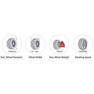 LCD Tire Wheel Balancing Machine With Tool Box