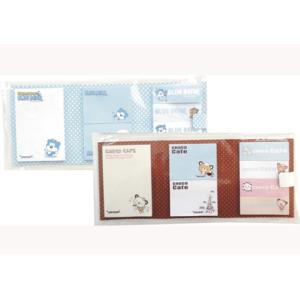 Wholesale OEM each mini notepad 4c print on a button white card Custom Sticky Notes from china suppliers