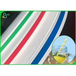 Food Grade Paper Roll Solid Black / Solid Green 15MM Width Slit Kraft Paper For