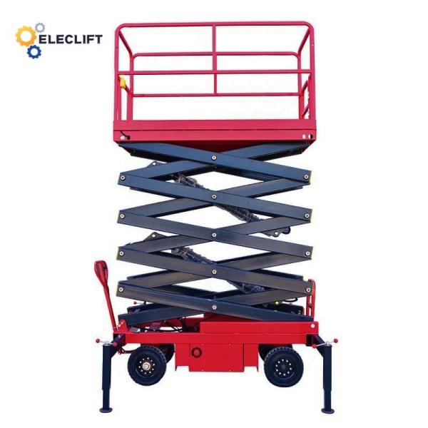 Movable Hydraulic Mobile Scissor Lift Load Capacity 300kg-2000kg