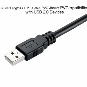 Wholesale PVC USB 2.0 Cable USB Type A Male Connector Robust Cable Jacket Material Temperature Range Minus 20 Celsius To 60 Celsius from china suppliers